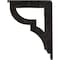 Ekena Millwork Bradford Wrought Iron Bracket, (Single center brace), Antiqued Silver 1 1/2"W x 5 1/2"D x 8"H BKTM01X05X08SBRASV - alternate 3